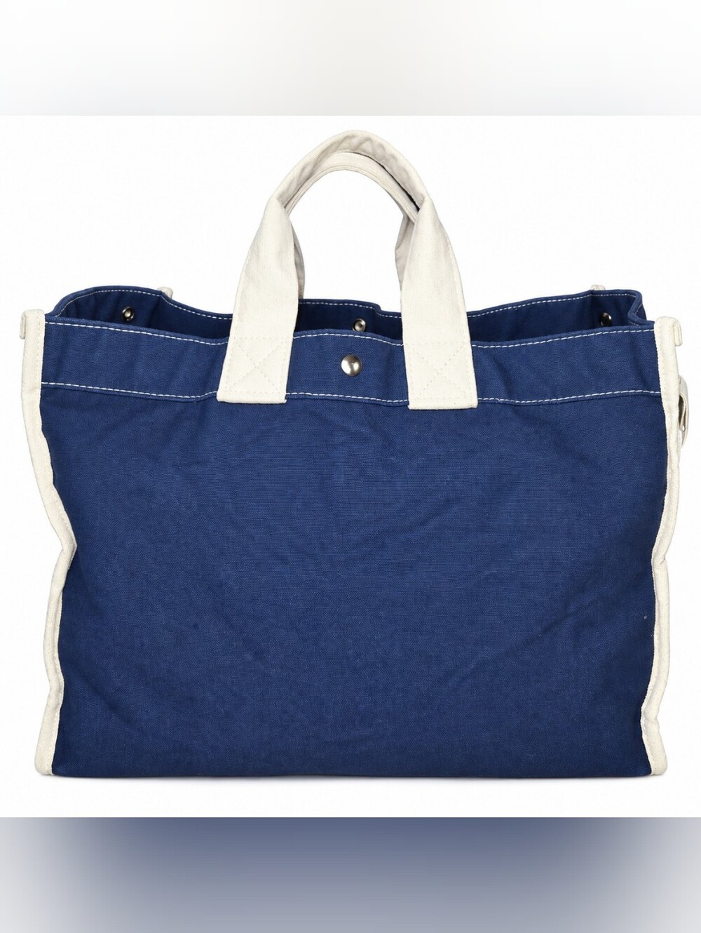 Utility Canvas Classic Field Bag Navy Tote USA 18oz Duck Workwear Coastal